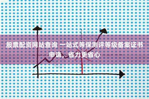 股票配资网站查询 一站式等保测评等级备案证书申请，省力更省心